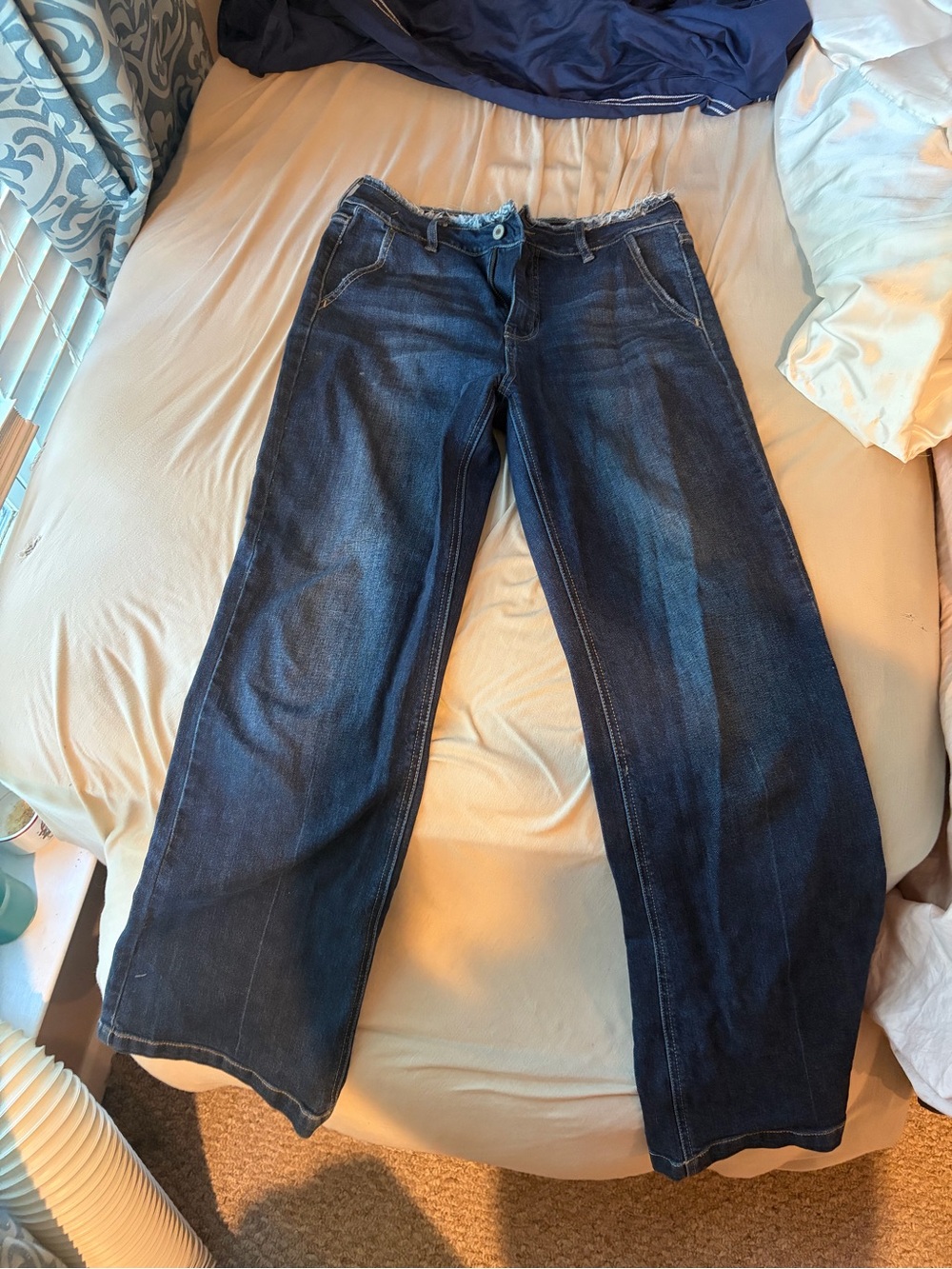 Kancan Women’s Dark Blue Denim Jeans - Picture 2 of 5